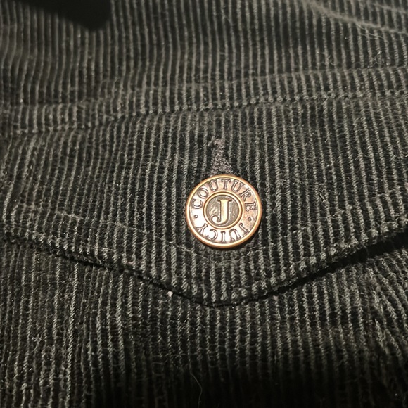 Juicy Couture Corduroy Bomber Jacket, Black, Size S - Picture 5 of 11